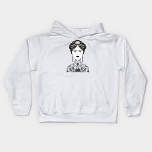 Tattoo Woman Kids Hoodie